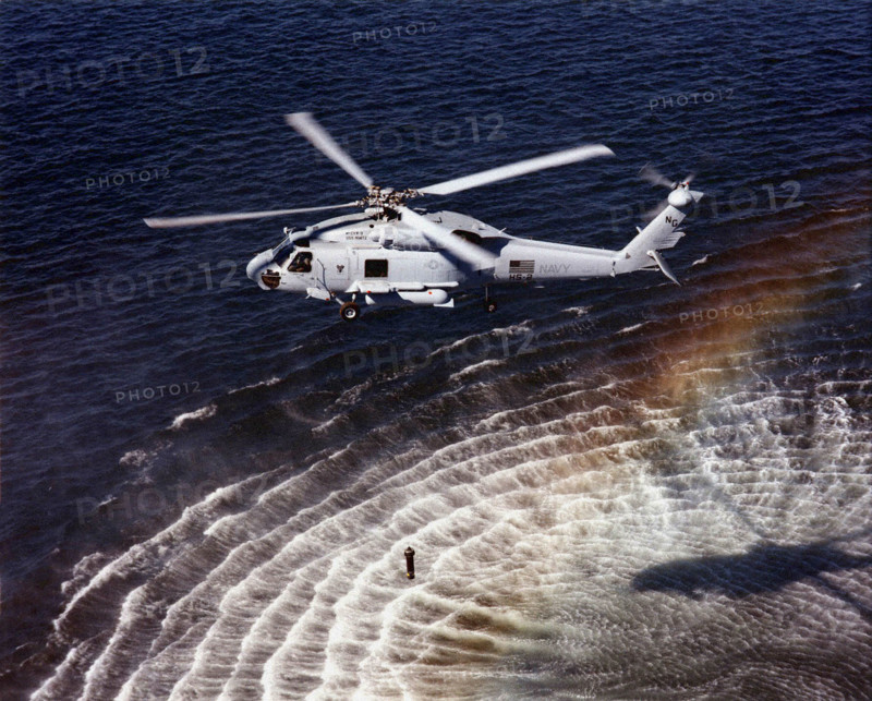 Hélicoptère américain Sikorsky HS-2, de lutte ASM, patrouille maritime et sauvetage