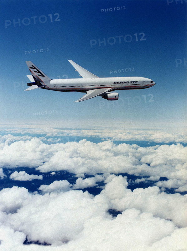 Boeing B-777 long-haul transport plane