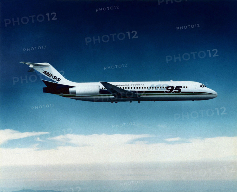 American McDonnell-Douglas MD-95 commercial transport plane