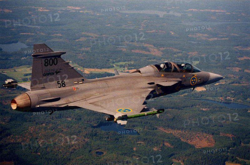 Avion de chasse suédois Saab Gripen.