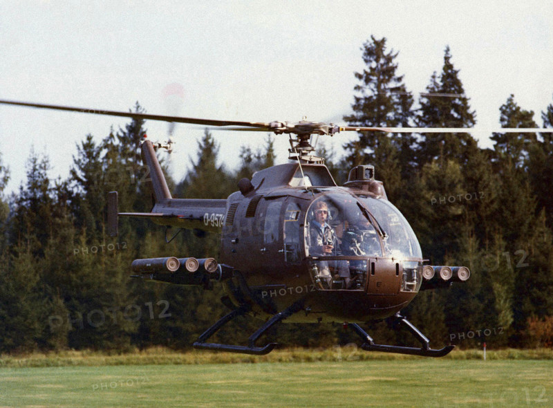 German MBB Bo-105 helicopter with HOT missile-launcher