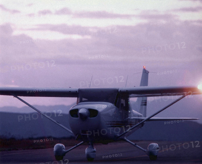 American Cessna 172 Skyhawk light private plane.