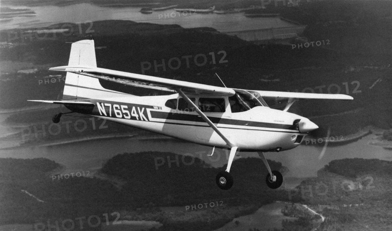 American Cessna 185 Skywagon light private plane.