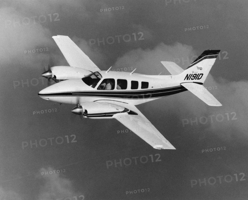 American Beechcraft 58P Baron  light private plane.