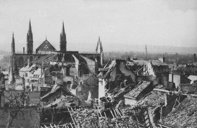Reims after the bombings