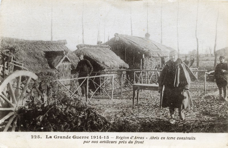 Abris pour soldats de la première guerre
