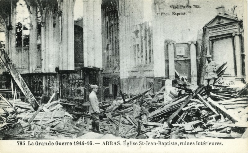 Ruins of the church Saint Jean Baptist in Arras