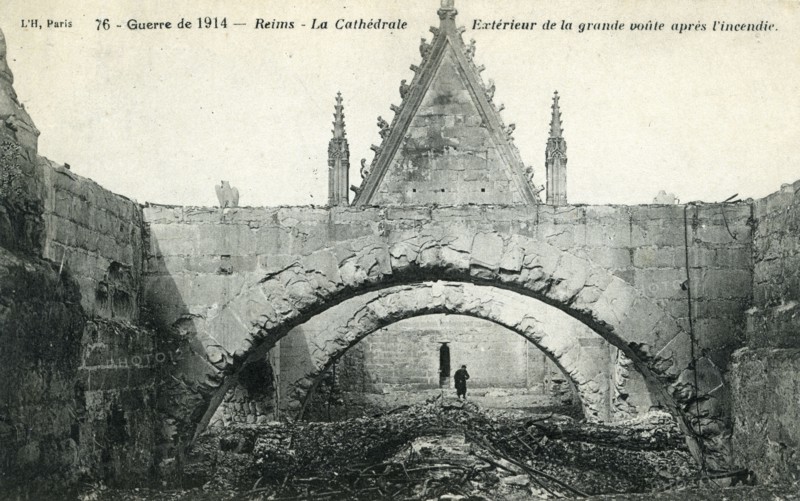 Ruines de la cathédrale de Reims