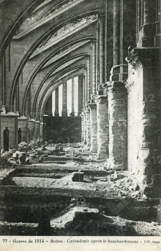 Ruins of the Reims cathedral