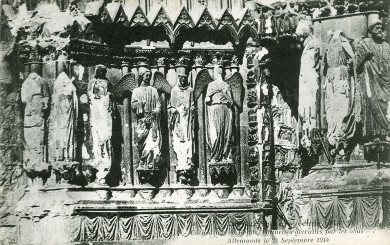 Ruines de la cathédrale de Reims