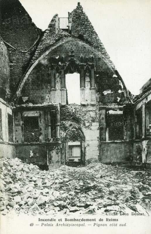 Ruins of the Reims cathedral