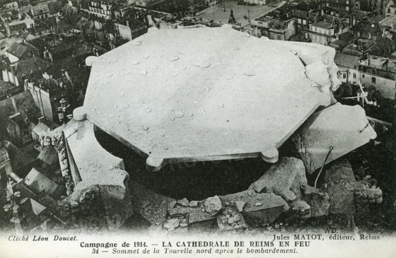 Ruins of the Reims cathedral
