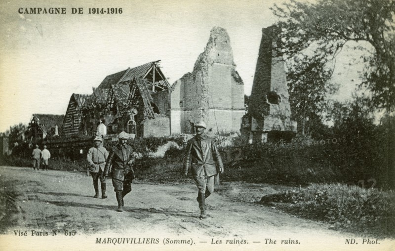 Ruins of the city of Marquivillers