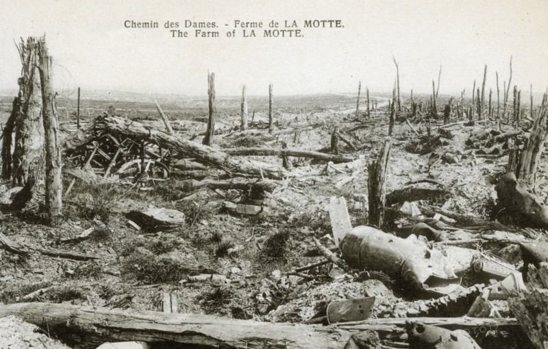 Ruines et désolation sur le Chemin des Dames