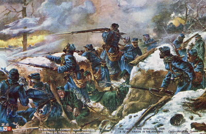 Combats lors de la première guerre