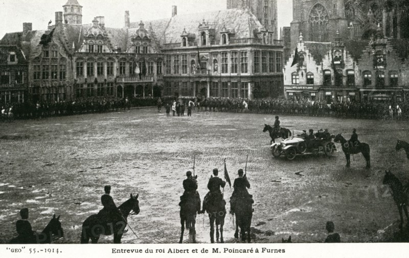 Le roi Albert Ier et Raymond Poincaré