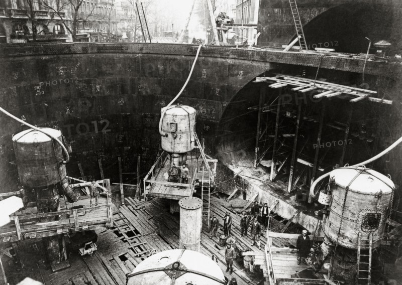 Construction du métro parisien, 1938