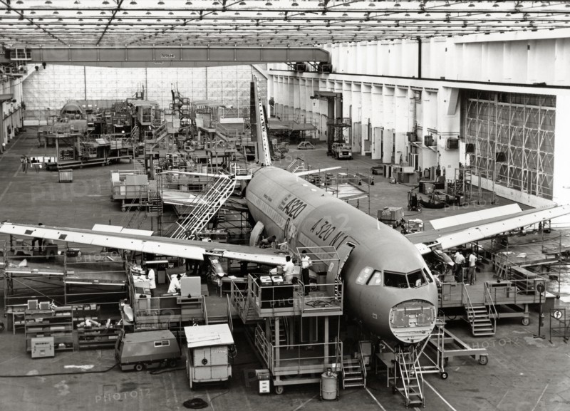 Prototype de l'Airbus A320, 1986