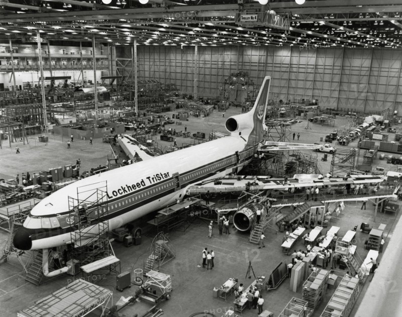 Assemblage de Lockheed L-1011 TriStar, 1971