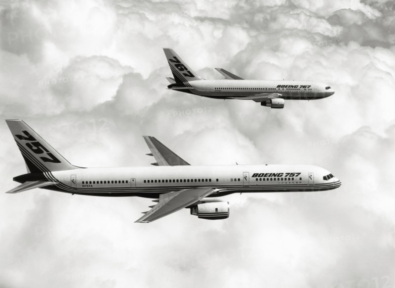 Boeing 757 et 767 en vol d'essai, 1987