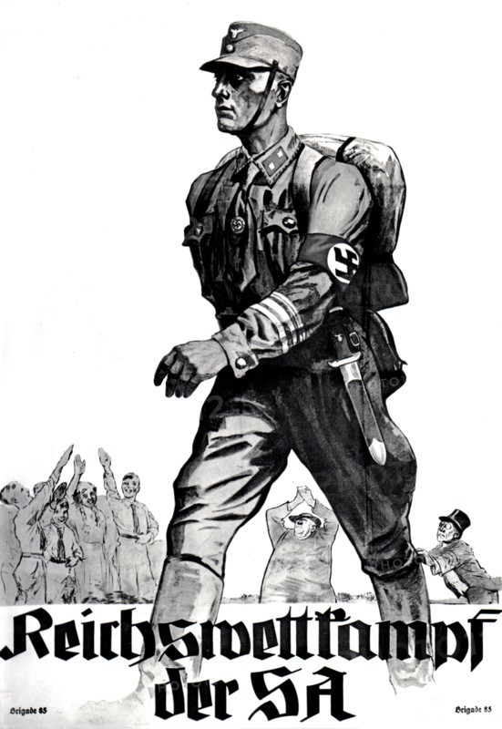 Propaganda poster for the S.A.