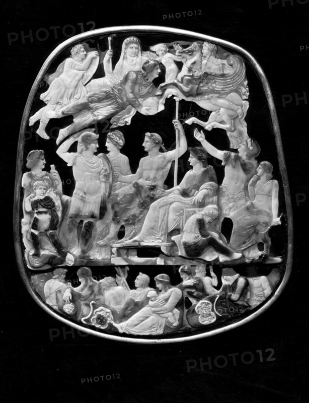 Cast of the large cameo of Augustus