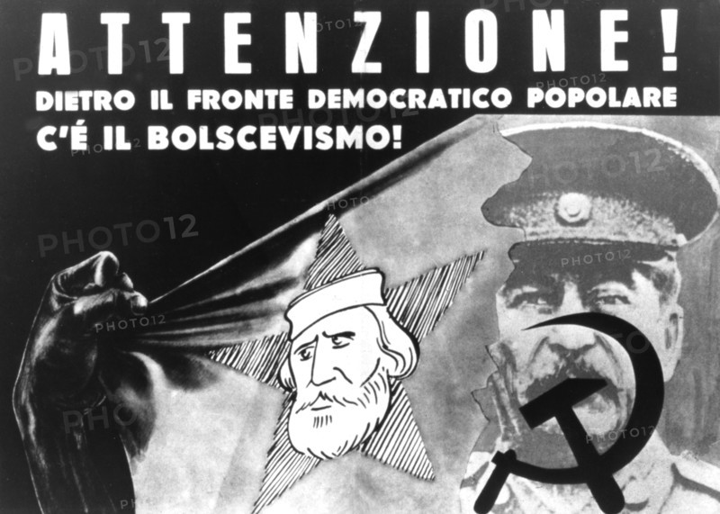 Affiche de propagande électorale de la démocratie chrétienne