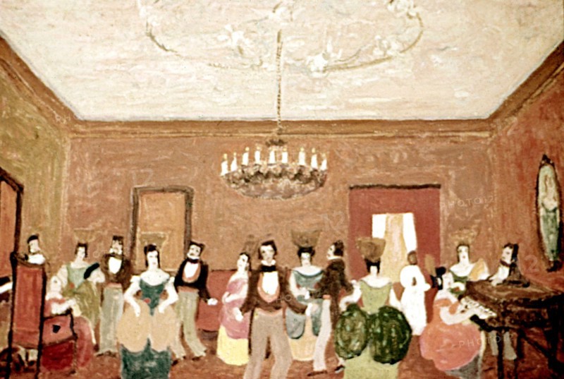 Pedro Figari (1861-1938), réception dans la haute société (Colonial party)