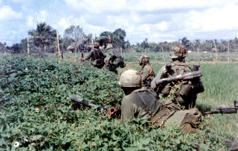 American soldiers on a reconnaissance mission