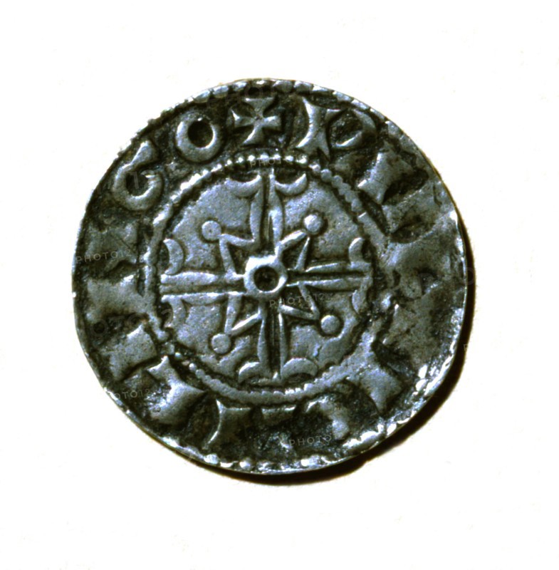 Recto of a silver denier from William the Conqueror