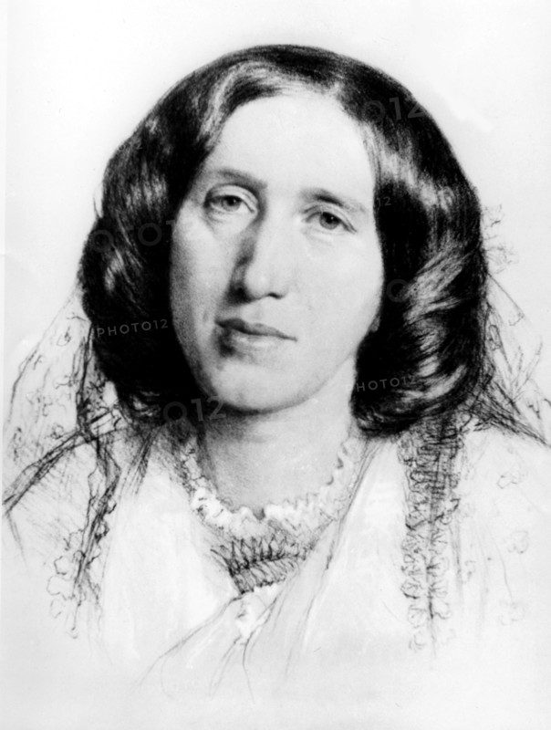 Burton, Portrait de George Eliot (1819-1880)