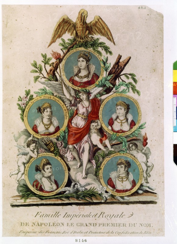 Médaillons représentant les membres de la famille impériale de Napoléon 1er