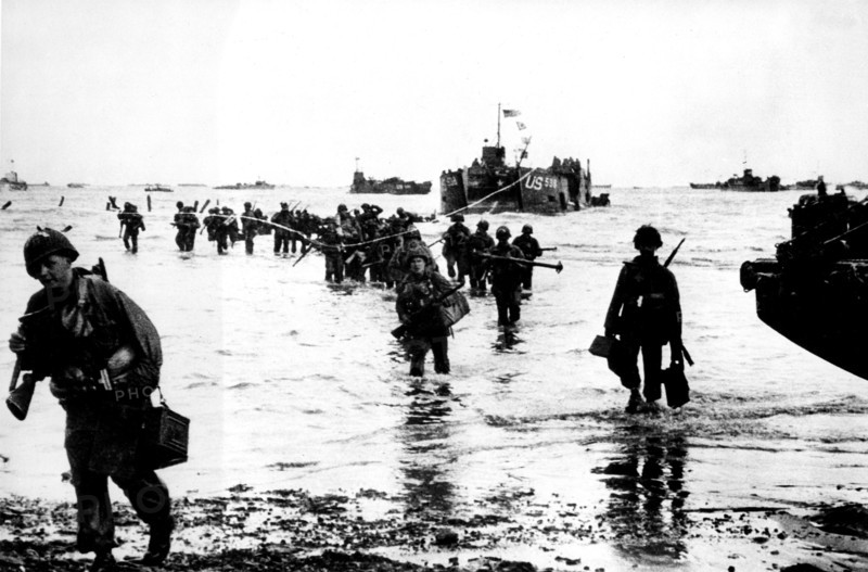 Normandy landings: American troops landing on the coasts of Normandy
