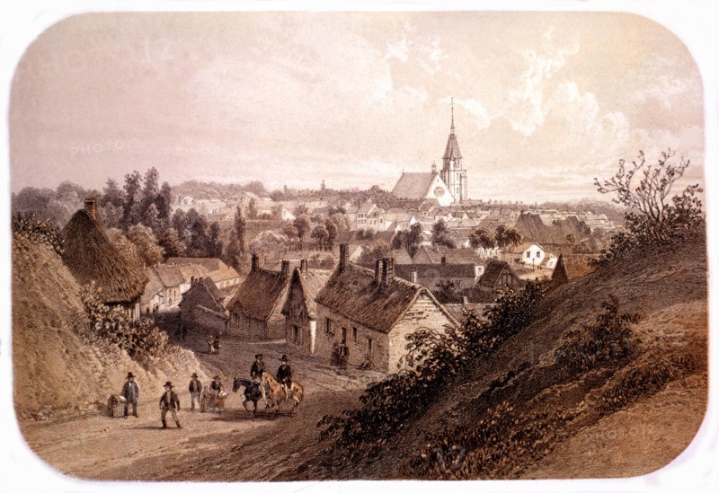 Litograph by Dacottet, Illiers