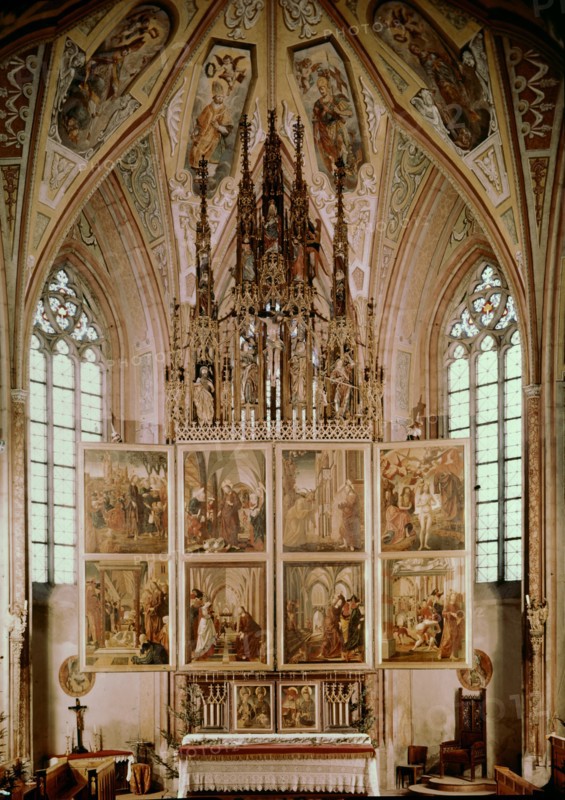 Autel de l'église de Saint-Wolfgang en Autriche, à Salzkammergut
