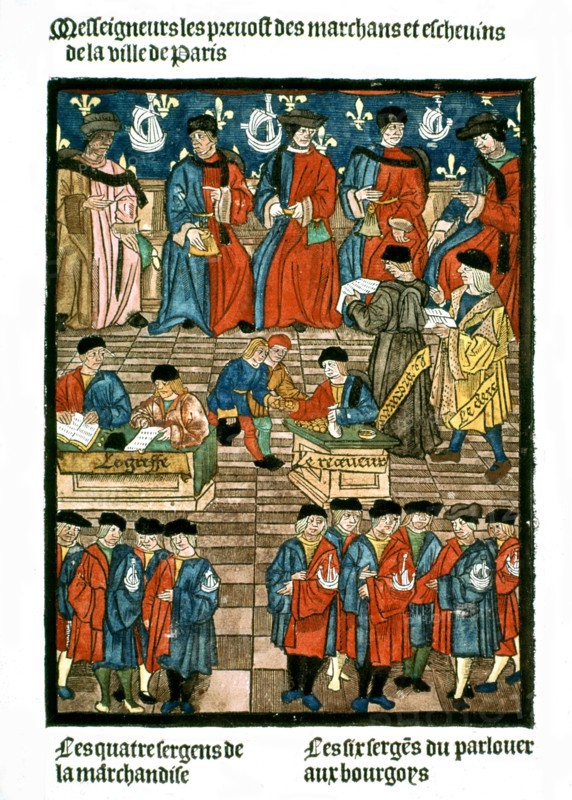 Frontispiece of the Royal Edict of the Paris merchants provotship