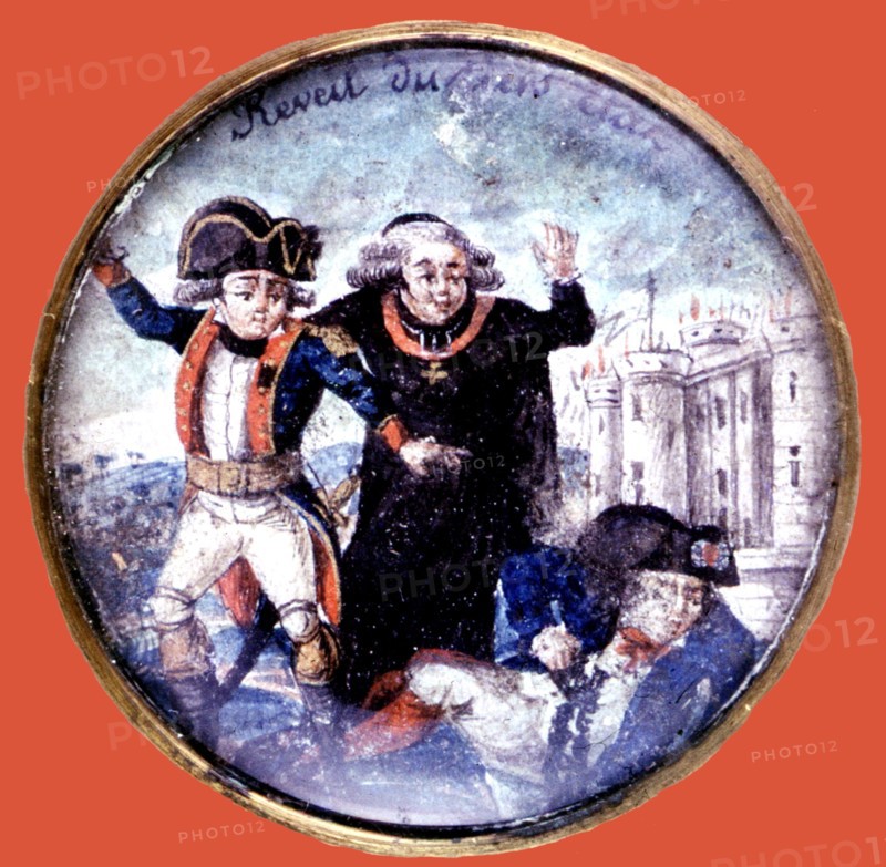 Estampe révolutionnaire coloriée