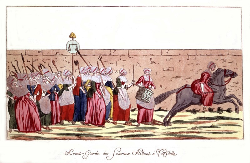 Avant-garde des femmes se rendant à Versailles (1789)
