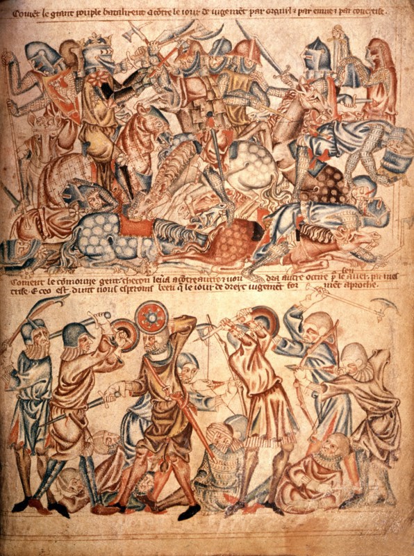 Manuscrit anonyme, "Les grands se battent entre eux, les petits font de même"