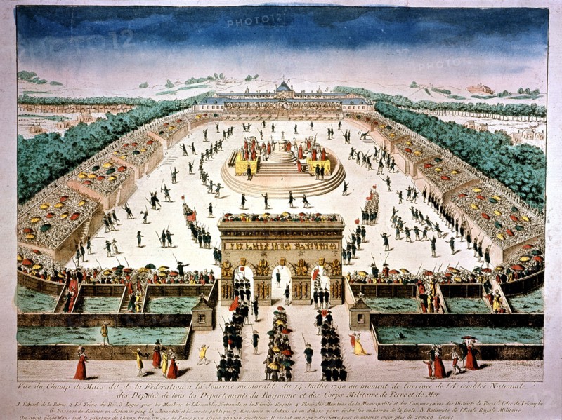Festivities of the Federation, on the Champ de Mars, Paris