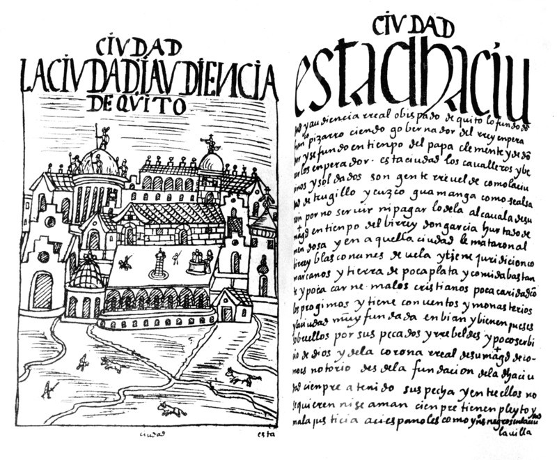 Manuscrit péruvien : Chroniques de Huaman
