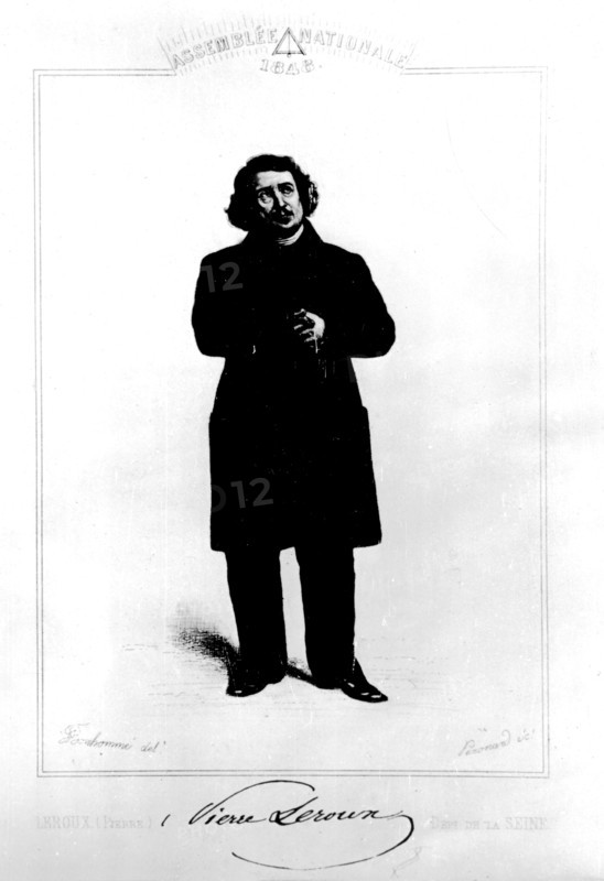 Bonhomme. Portrait of Pierre Leroux.