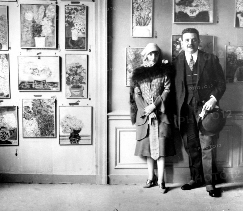 Anna de Noailles with president Edouard Herriot
