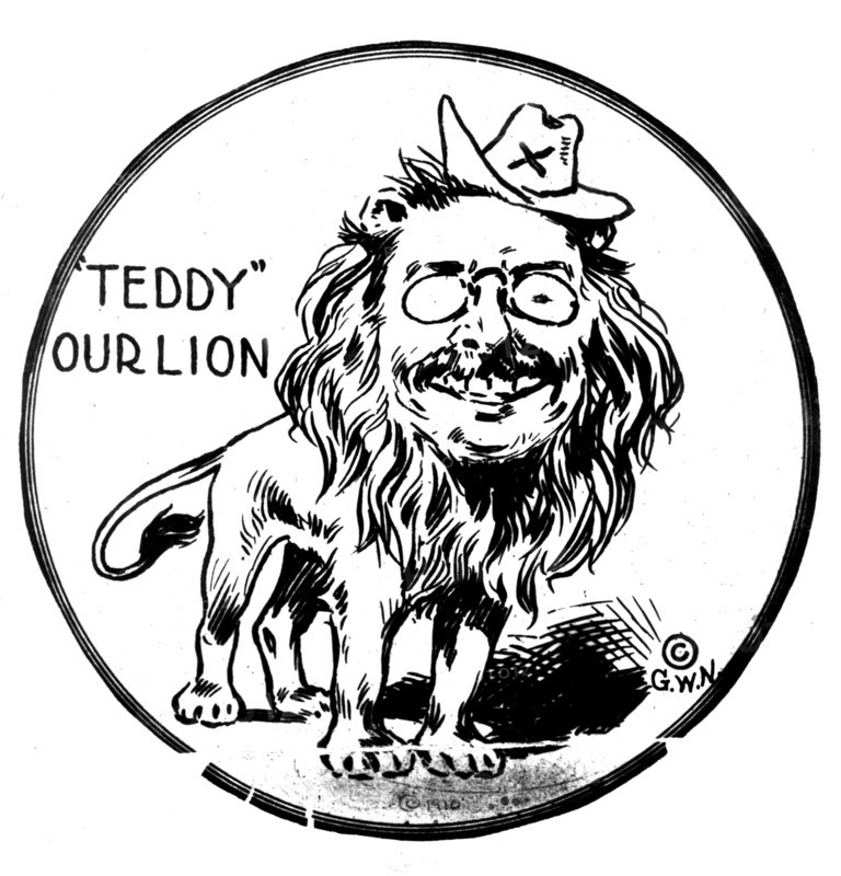 Caricature of Theodore Roosevelt (1858-1919)