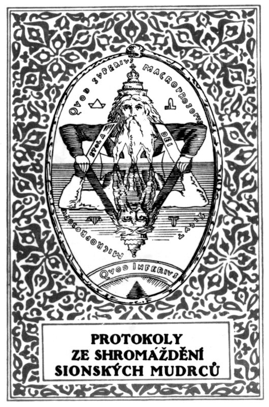 The Protocols of Zion. (Antisemitic publication). Czech edition