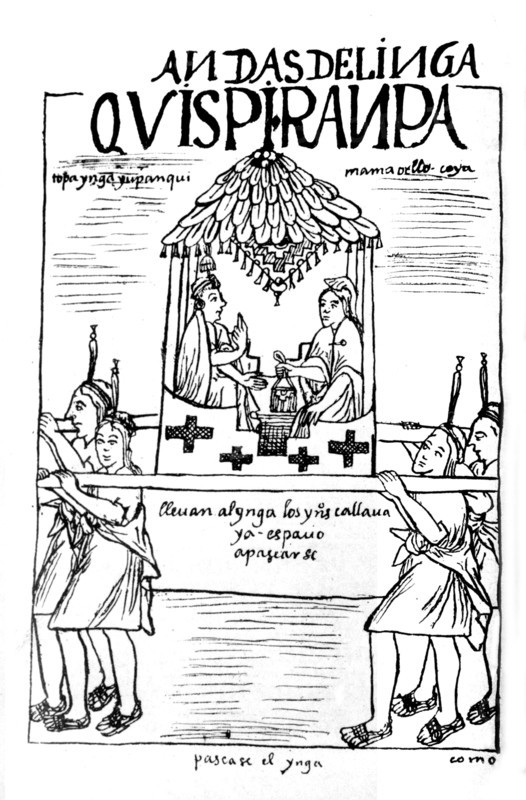 Manuscrit péruvien : Chroniques de Huaman