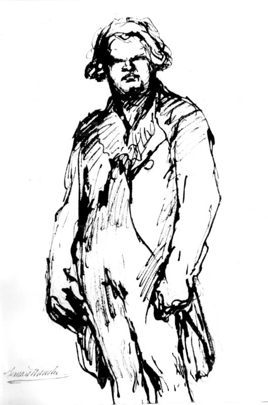 Portrait of Danton by Naudin