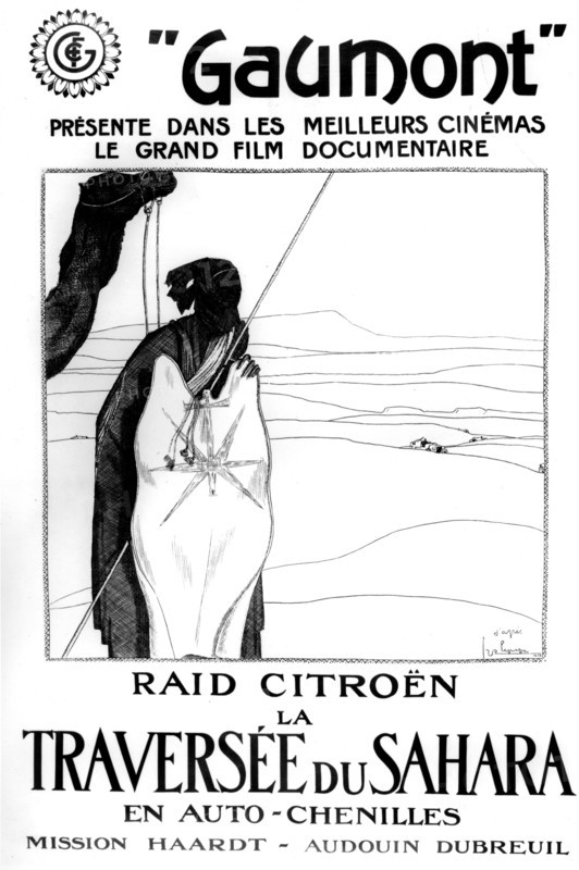 Poster by Georges Lepape  for the Citroen long-distance car and the crossing of the Sahara