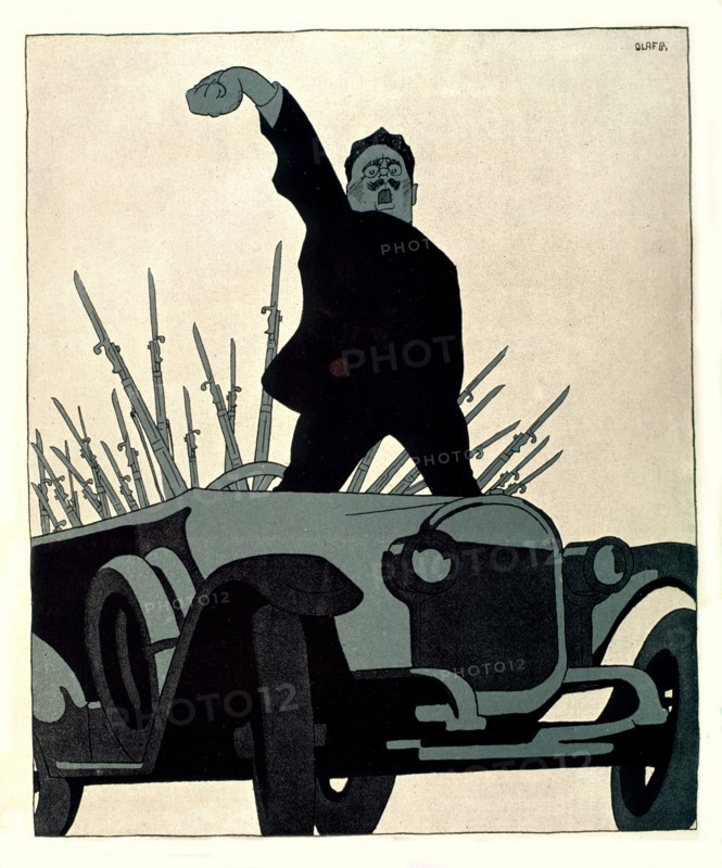 Caricature de Karl Liebknecht par Gulbranson