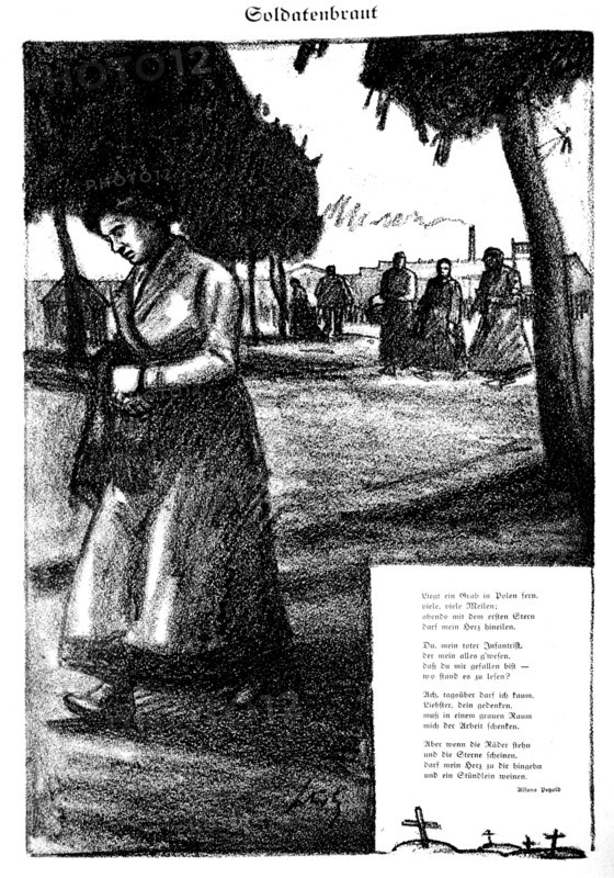 Dessin de Whilhelm Schütz in "Wieland".